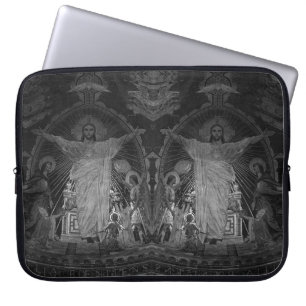 Vintages Mosaik Paris Main Sacred Heart jesus Lapt Laptopschutzhülle