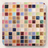 Vintages Mosaikfliesen-Foto Getränkeuntersetzer (Vorderseite)