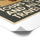 Vintages Moskauer Tourismusposter Poster (Ecke)