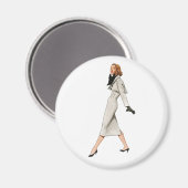 Vintages Motiv-Bildmagazin Magnet (Vorderseite/Rückseite)