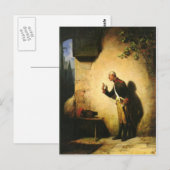 Vintages Motiv - Fly Catcher - Spitzweg Postcard Postkarte (Vorne/Hinten)