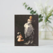 Vintages Motiv - gefangen im Web - Falero Postkarte (Stehend Vorderseite)