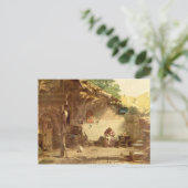 Vintages Motiv - Hermit - Spitzweg Postkarte (Stehend Vorderseite)