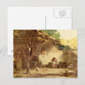 Vintages Motiv - Hermit - Spitzweg Postkarte (Vorne/Hinten)