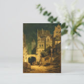 Vintages Motiv - Serenade im Mondschein Postkarte (Stehend Vorderseite)