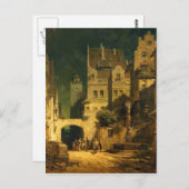 Vintages Motiv - Serenade im Mondschein Postkarte (Vorne/Hinten)