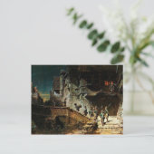 Vintages Motiv - The Nightwatch - Spitzweg Postkarte (Stehend Vorderseite)