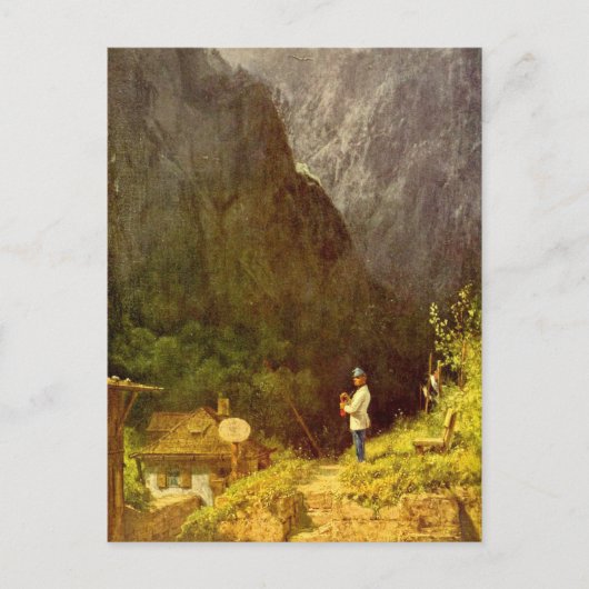 Vintages Motiv - Tiroler Mauerhaus Postkarte (Vorderseite)