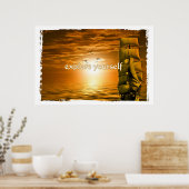 Vintages motivierend inspirierendes Zitat Poster (Küche)