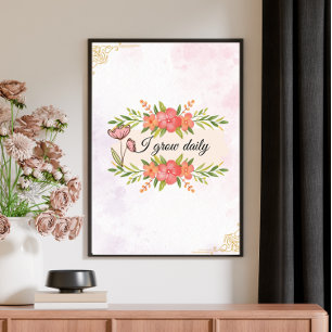 Vintages Motivierend Zitat-Poster Poster