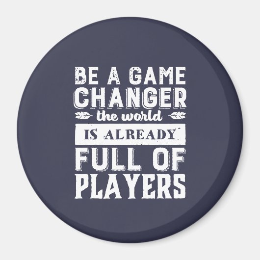 Vintages Motivierend Zitat: Spielgefährtin Magnet (Vorne)