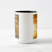 Vintages motivierend Zitat von Schiffsinspektoren Zweifarbige Tasse (Mittel)