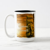 Vintages motivierend Zitat von Schiffsinspektoren Zweifarbige Tasse (Links)