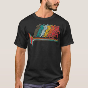 Vintages Motocross Heartbeat Retro DirtBike für T-Shirt