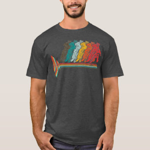 Vintages Motocross Heartbeat Retro DirtBike für T-Shirt