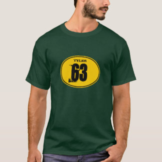 Vintages Motocross-Schmutz-Fahrrad-Nummernschild - T-Shirt