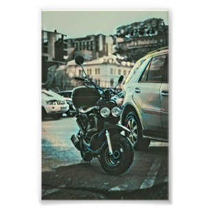 Vintages Motorengeschenk Fotodruck