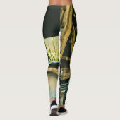 Vintages Motorengeschenk Leggings (Rückseite)