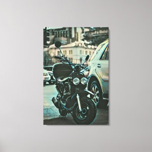 Vintages Motorengeschenk Leinwanddruck