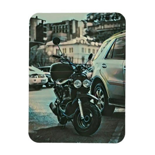 Vintages Motorengeschenk Magnet (Vertikal)