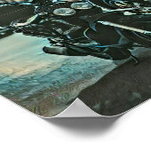 Vintages Motorengeschenk Poster (Ecke)