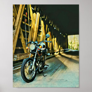 Vintages Motorengeschenk Poster