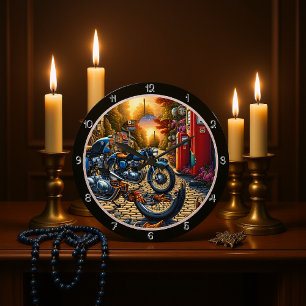 Vintages Motorgas Große Wanduhr