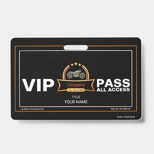 Vintages Motorrad Ausweis (Vorderseite)