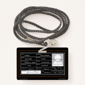 Vintages Motorrad Ausweis (Rückseite mit Schlüsselband)