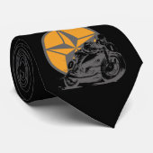 Vintages Motorrad, das Kreis-Stern läuft Krawatte (Gerollt)