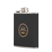 Vintages Motorrad Flachmann (Links)