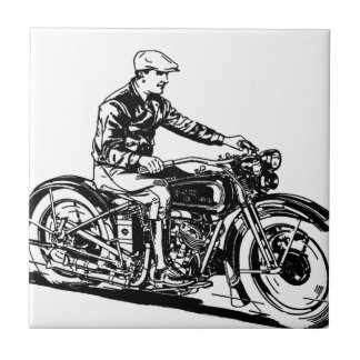Vintages Motorrad Fliese