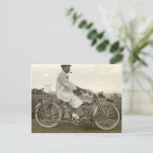 Vintages Motorrad-Foto um 1915 Postkarte (Stehend Vorderseite)