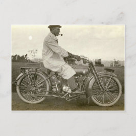 Vintages Motorrad-Foto um 1915 Postkarte
