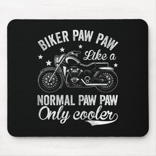 Vintages Motorrad für Männer Mousepad (Vorne)