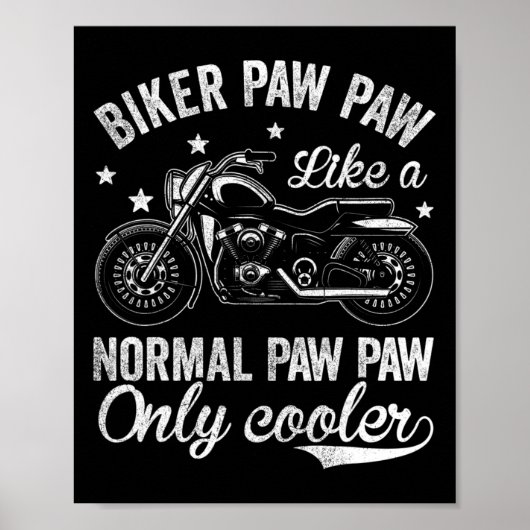 Vintages Motorrad für Männer Poster (Vorne)