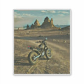 Vintages Motorrad Geburtstagsgeschenk Aufkleber (Vorderseite)