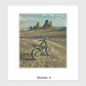 Vintages Motorrad Geburtstagsgeschenk Aufkleber (Blatt)