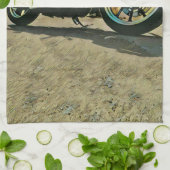 Vintages Motorrad Geburtstagsgeschenk Geschirrtuch (Gefaltet)
