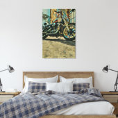 Vintages Motorrad Geburtstagsgeschenk Leinwanddruck (Insitu (Schlafzimmer))