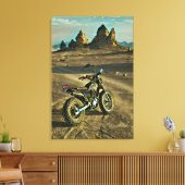 Vintages Motorrad Geburtstagsgeschenk Leinwanddruck (Insitu (Wohnzimmer))