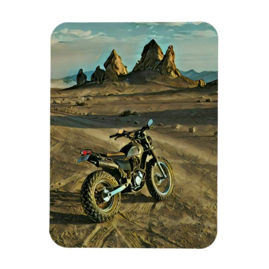 Vintages Motorrad Geburtstagsgeschenk Magnet (Vertikal)