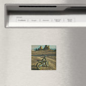 Vintages Motorrad Geburtstagsgeschenk Magnet (In Situ (Geschirrspüler))