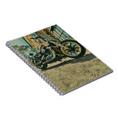 Vintages Motorrad Geburtstagsgeschenk Notizblock (Rechte Seite)