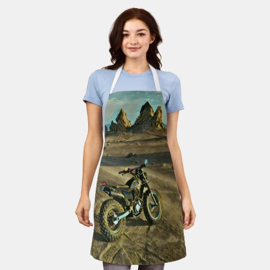 Vintages Motorrad Geburtstagsgeschenk Schürze (Getragen)