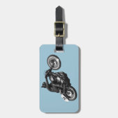 Vintages Motorrad Gepäckanhänger (Vorderseite vertikal)