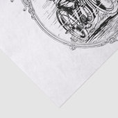 Vintages Motorrad hervorbringen Tag-Geburtstag Seidenpapier (Ausschnitt)
