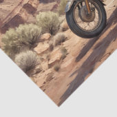 Vintages Motorrad im Grand Canyon #2 Seidenpapier (Detail)