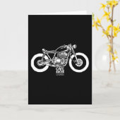 Vintages Motorrad Karte (Gelbe Blume)
