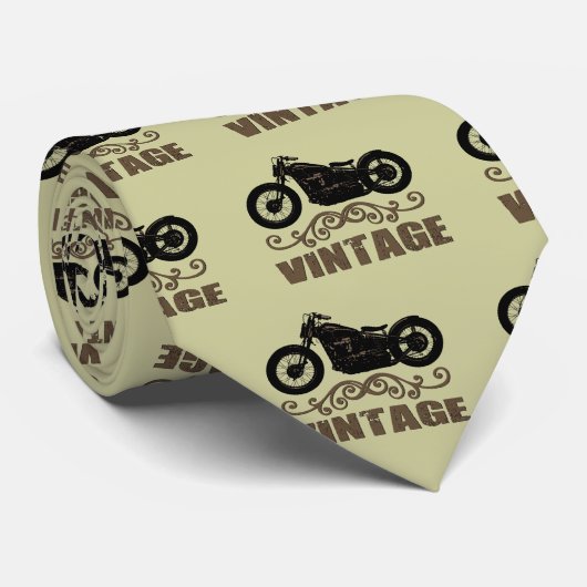 Vintages Motorrad Krawatte (Gerollt)